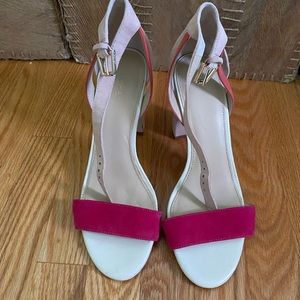 Pink shades heel, worn lightly once